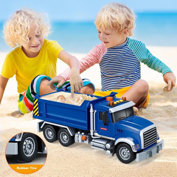 SpringFlower Toy for 3 4 5 6 Year Old Boys, Farm Truck Toy with Farm Trunk,Vehicle Timber Truck Toy with Loading Crane & Lights & Sounds, Kids Birthday Gifts for Boys Toddlers Girls - Image 12