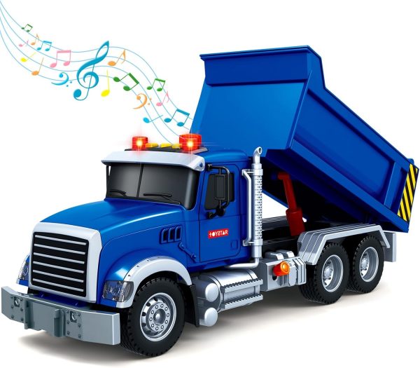 SpringFlower Toy for 3 4 5 6 Year Old Boys, Farm Truck Toy with Farm Trunk,Vehicle Timber Truck Toy with Loading Crane & Lights & Sounds, Kids Birthday Gifts for Boys Toddlers Girls - Image 14