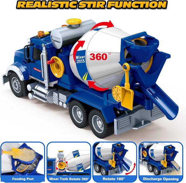 SpringFlower Toy for 3 4 5 6 Year Old Boys, Farm Truck Toy with Farm Trunk,Vehicle Timber Truck Toy with Loading Crane & Lights & Sounds, Kids Birthday Gifts for Boys Toddlers Girls - Image 16