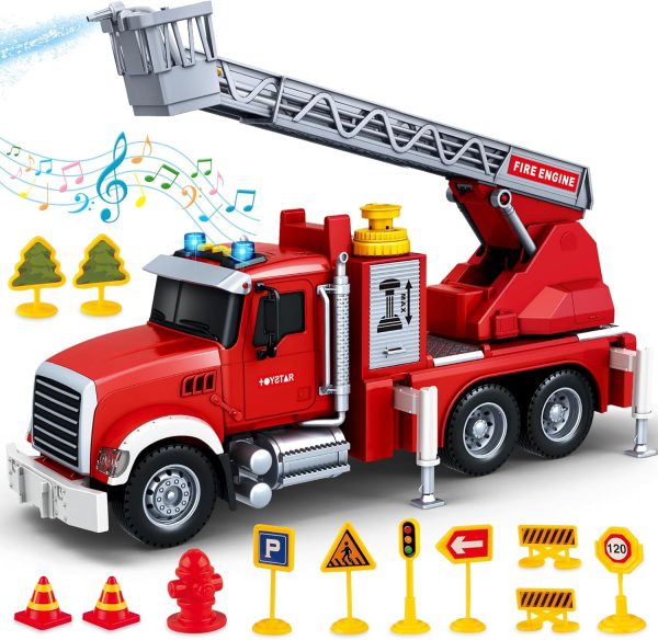 SpringFlower Toy for 3 4 5 6 Year Old Boys, Farm Truck Toy with Farm Trunk,Vehicle Timber Truck Toy with Loading Crane & Lights & Sounds, Kids Birthday Gifts for Boys Toddlers Girls - Image 29