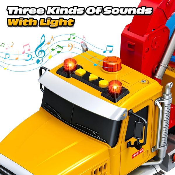 SpringFlower Toy for 3 4 5 6 Year Old Boys, Farm Truck Toy with Farm Trunk,Vehicle Timber Truck Toy with Loading Crane & Lights & Sounds, Kids Birthday Gifts for Boys Toddlers Girls - Image 38