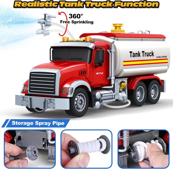 SpringFlower Toy for 3 4 5 6 Year Old Boys, Farm Truck Toy with Farm Trunk,Vehicle Timber Truck Toy with Loading Crane & Lights & Sounds, Kids Birthday Gifts for Boys Toddlers Girls - Image 45