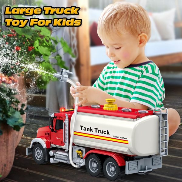 SpringFlower Toy for 3 4 5 6 Year Old Boys, Farm Truck Toy with Farm Trunk,Vehicle Timber Truck Toy with Loading Crane & Lights & Sounds, Kids Birthday Gifts for Boys Toddlers Girls - Image 49