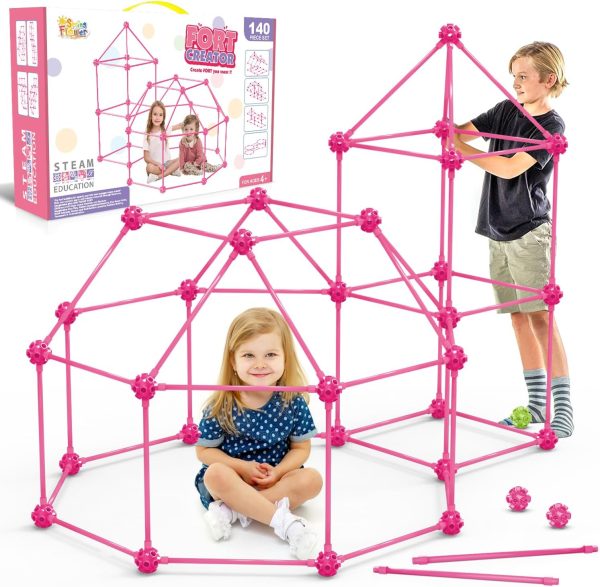 Glow In The Dark Fort Building Kit for Kids,STEM Construction Toys, Educational Gift for 4 5 6 7 8 9 10 11 12 Years Old Boys and Girls,Ultimate Creative Set for Indoor & Outdoors Activity,140 Pcs - Image 17