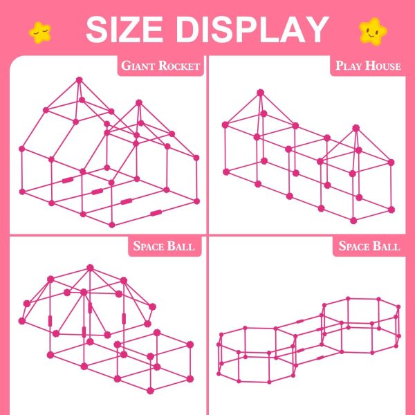 Glow In The Dark Fort Building Kit for Kids,STEM Construction Toys, Educational Gift for 4 5 6 7 8 9 10 11 12 Years Old Boys and Girls,Ultimate Creative Set for Indoor & Outdoors Activity,140 Pcs - Image 23