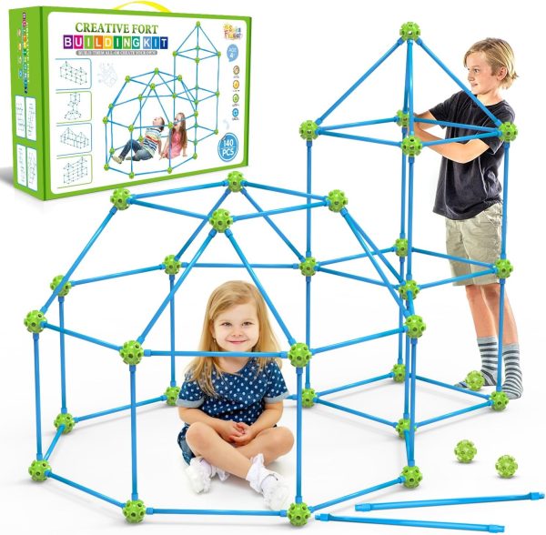 Glow In The Dark Fort Building Kit for Kids,STEM Construction Toys, Educational Gift for 4 5 6 7 8 9 10 11 12 Years Old Boys and Girls,Ultimate Creative Set for Indoor & Outdoors Activity,140 Pcs - Image 32