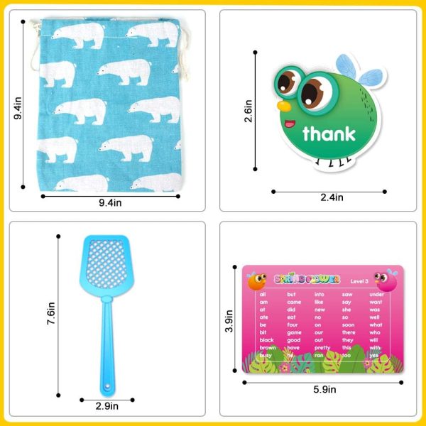 SpringFlower Sight Word Game, Sight Word Educational Toy for Age of 3,4,5,6 Year Old Kids, Boys & Girls,Homeschool,Visual, Tactile and Auditory Learning, 120 Pieces - Image 5